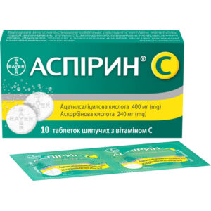 Aspirin C effervescent tablets 10 pcs