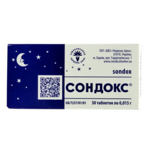 Sondox tablets of 0.015 g, 30 pcs